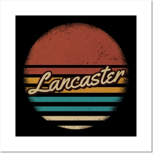 Lancaster Vintage Text Posters and Art